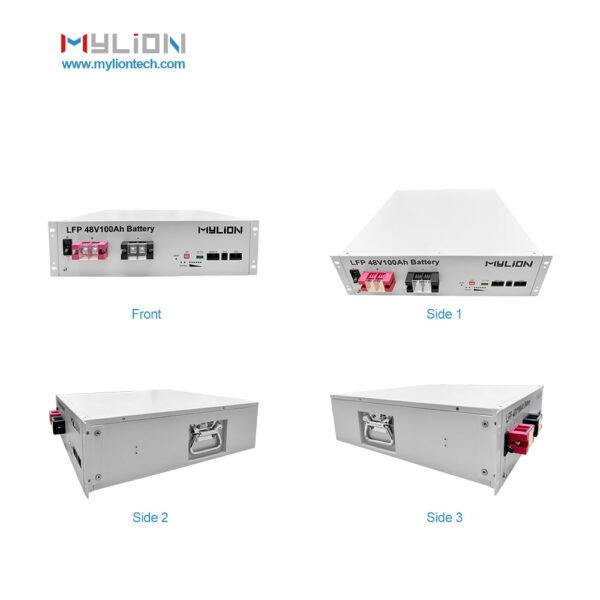 Mylion LiFePO4 Rack Mount Battery 48V100Ah 5KW 10KW 15KW 20KW For Solar Home Energy Storage Base Station - Imagen 2
